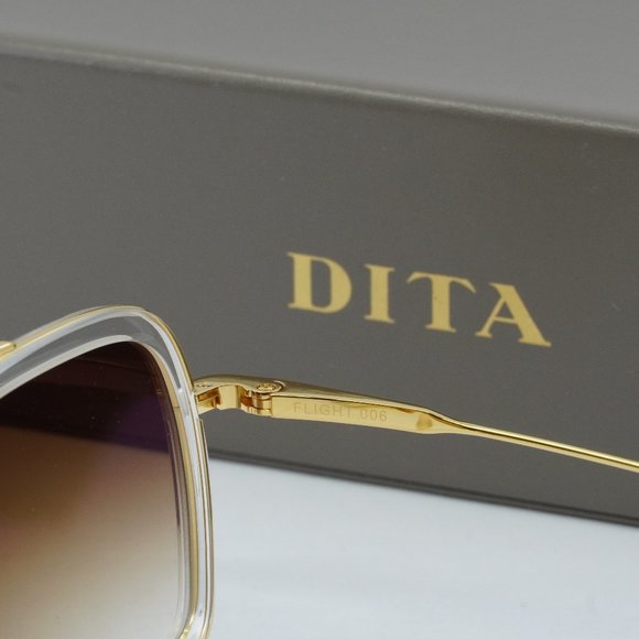 Dita FLIGHT-006-7806-L Sunglasses - Crystal/Gold/Brown Gradient - Picture 6 of 10